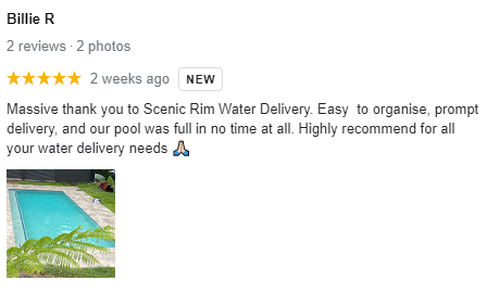 Scenic Rim Water Delivery review 1